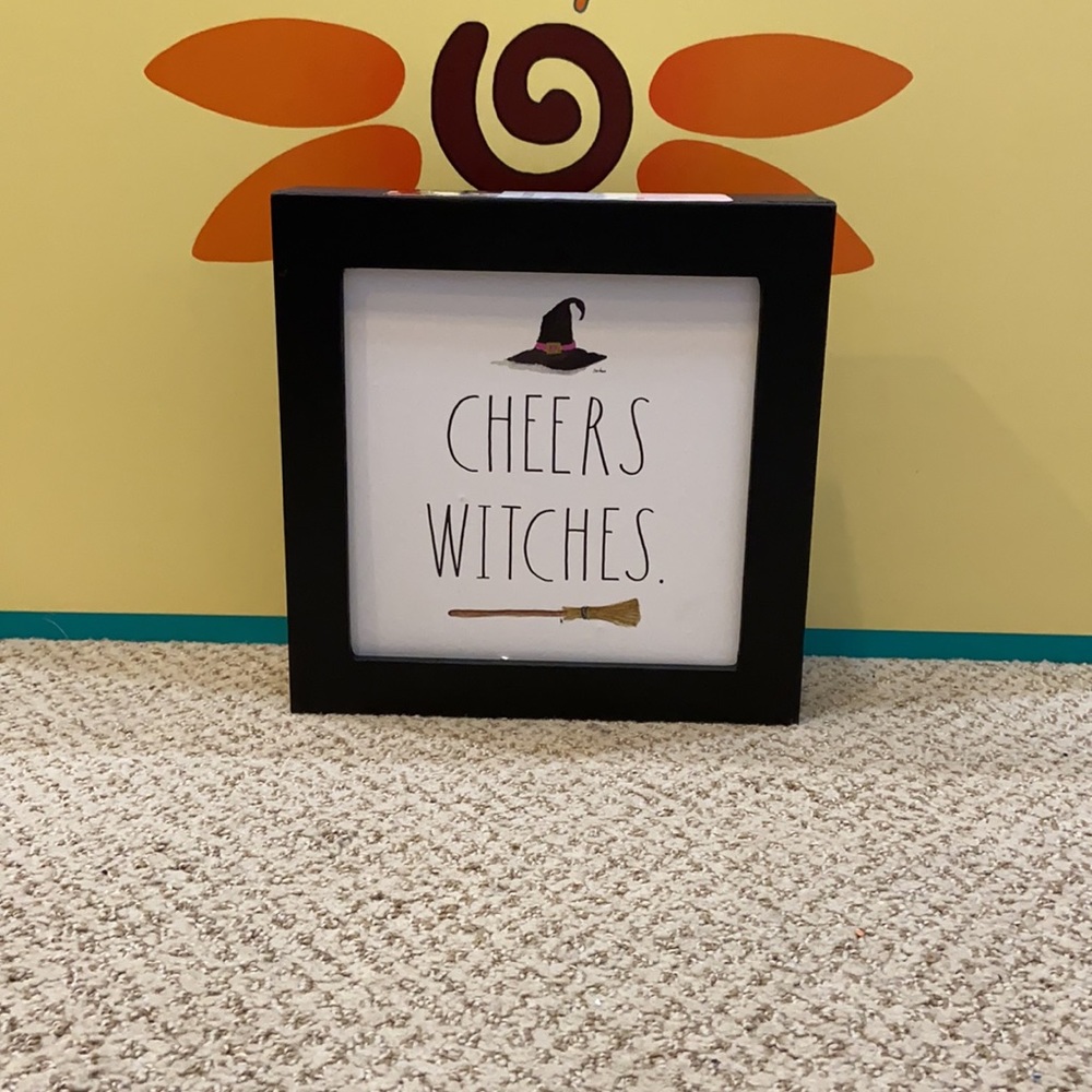 Rae Dunn CHEERS WITCHES Wooden Sign